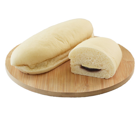 白いコッペパン あんこ&マーガリン