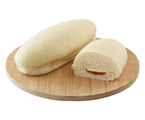 白いコッペパン　苺ジャム＆マーガリン